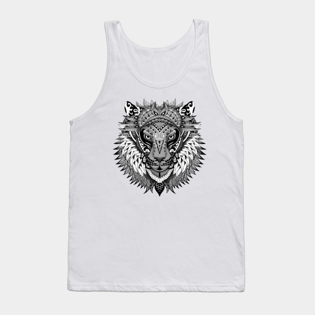 Aztec lion mandalas art pattern Tank Top by Dezigner007